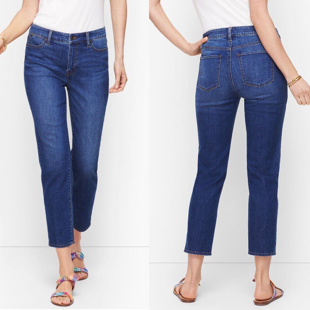 Talbots Jeans Size 8P Crop Flawless Straight Leg